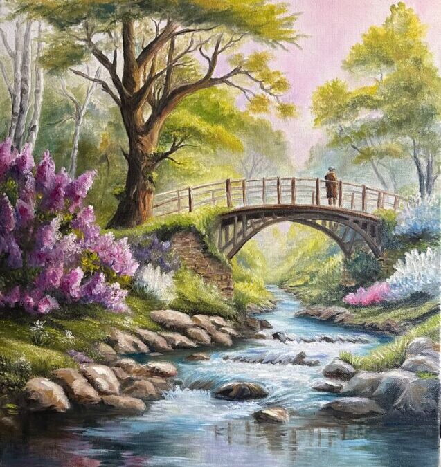 Bridge to Spring Oil Painting Tutorial